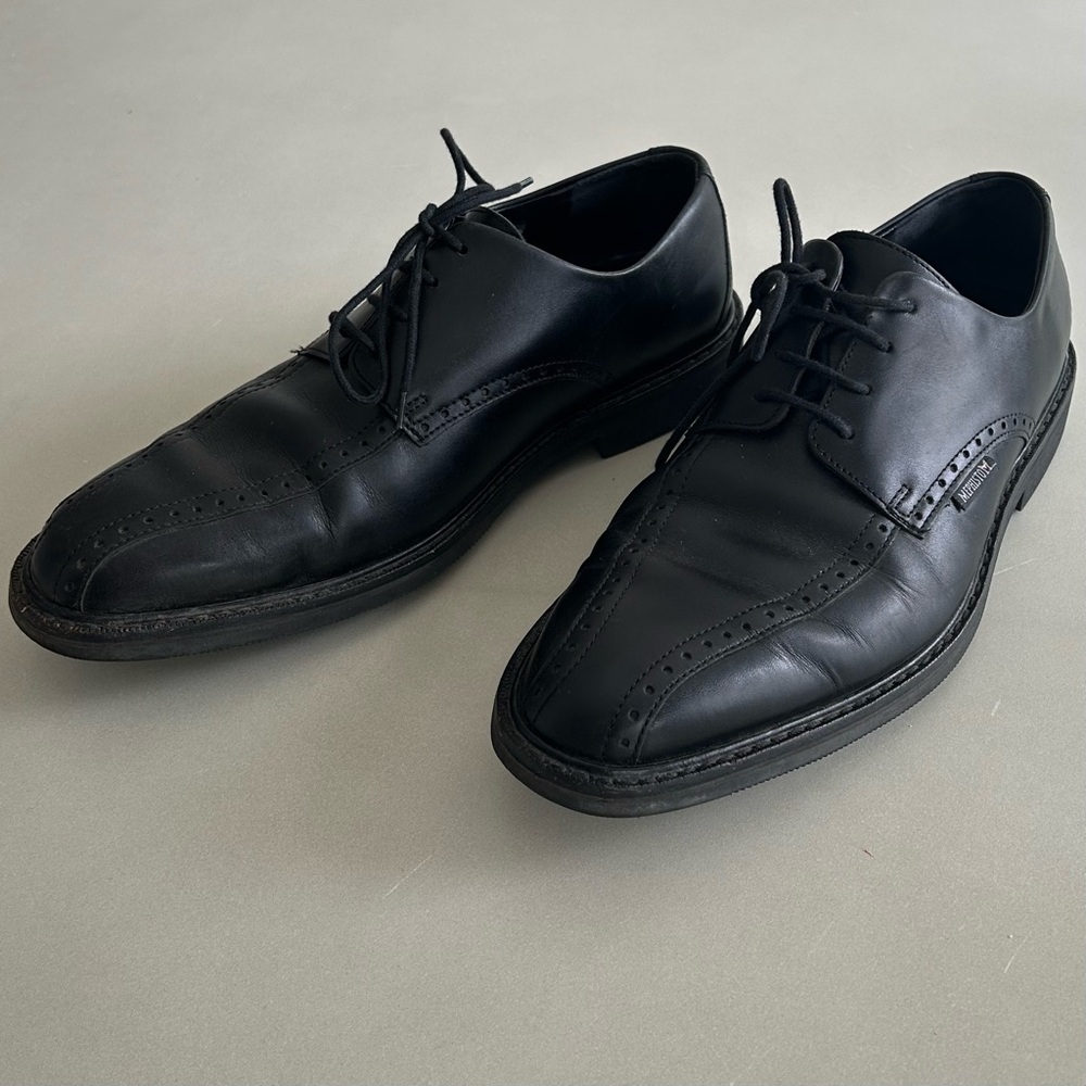Mephisto Mens Goodyear Belt Classic Black Leather Oxfords, Size 9 - Picture 6 of 12